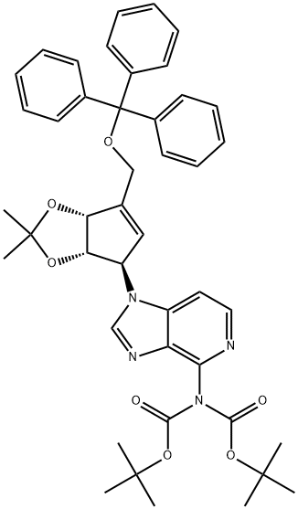 2- [1 - [(3AS,4R,6AR)-3A,6A-二氢-2,2-二甲基-6 - (三苯甲氧基), 1207561-02-1, 结构式