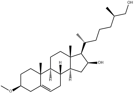 (3b,16b,25R)-16,26-dihydroxy-3-O-Methylcholesterol Struktur