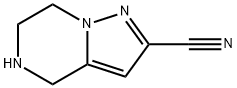 4,5,6,7-tetrahydropyrazolo[1,5-a]pyrazine-2-carbonitrile(SALTDATA: HCl) 结构式