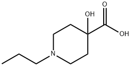4-hydroxy-1-propyl-4-piperidinecarboxylic acid(SALTDATA: HCl) Structure