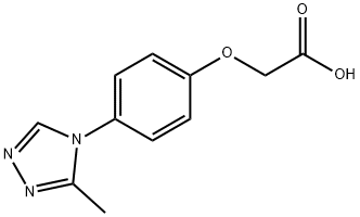 2-(4-(3-methyl-4H-1,2,4-triazol-4-yl)phenoxy)acetic acid Structure