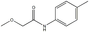 2-methoxy-N-(4-methylphenyl)acetamide Structure