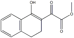 methyl 3,4-dihydro-1-oxo-2(1H)-naphthylidenehydroxyacetate 化学構造式