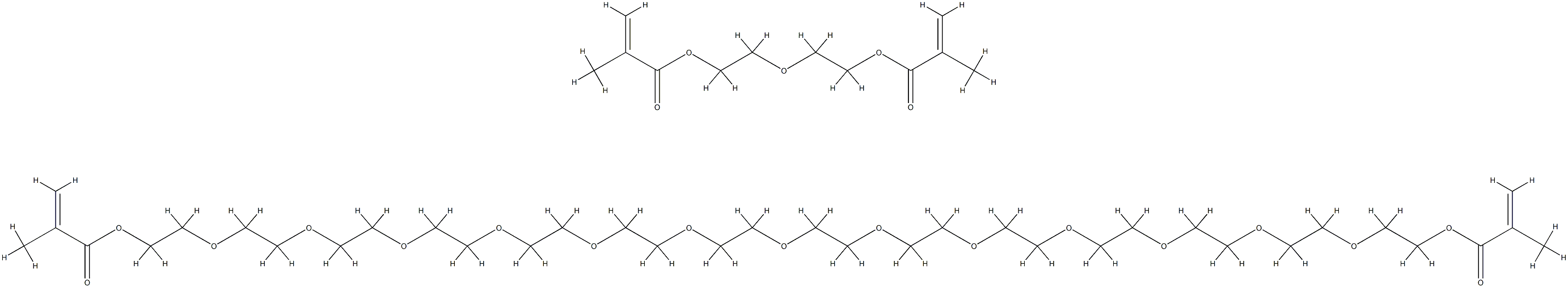 copoly(diethylene glycol dimethacrylate-polyethylene glycol 600 dimethacrylate) 结构式