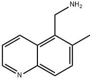 (6-甲基喹啉-5-基)甲胺 结构式
