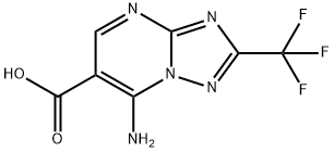 1211464-08-2 7-amino-2-(trifluoromethyl)[1,2,4]triazolo[1,5-a]pyrimidine-6-carboxylic acid(SALTDATA: FREE)