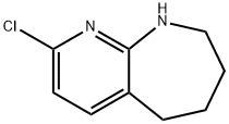 5H - Pyrido[2,3 - b]azepine, 2 - chloro - 6,7,8,9 - tetrahydro Structure