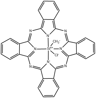 METHYLSILICON(IV) PHTHALOCYANINE CHLORI& Struktur