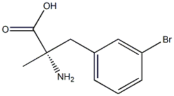 (S)-Α-METHYL-3-BROMOPHENYLALANINE·H2O 结构式