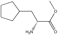 Cyclopentanepropanoic acid, α-amino-, methyl ester, (αR)- Struktur