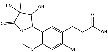 Secodihydro-hydraMicroMelin B Struktur