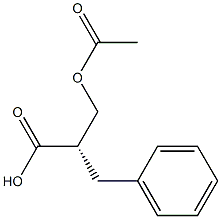 (S)-3-乙酰氧基-2-苄基丙酸, 121232-85-7, 结构式