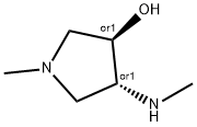 trans-1-methyl-4-(methylamino)-3-pyrrolidinol(SALTDATA: 2HCl) 结构式