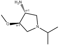 trans-1-isopropyl-4-methoxy-3-pyrrolidinamine(SALTDATA: 2HCl) Struktur