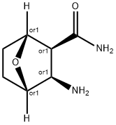 diexo-3-Amino-7-oxa-bicyclo[2.2.1]heptane-2-carboxylic acid amide Struktur