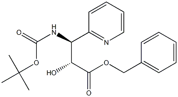 tert-butyl (1S,2R)-2-((benzyloxy)carbonyl)-2-hydroxy-1-(pyridin-2-yl)ethylcarbamate Structure