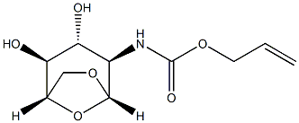 2-allyloxycarbonylamino-1,6-anhydro-2-deoxyglucopyranose,121363-69-7,结构式