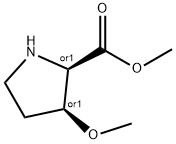 REL-(2R,3S)-3-甲氧基吡咯烷-2-羧酸甲酯, 121373-41-9, 结构式