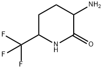 3-氨基-6-(三氟甲基)哌啶-2-酮, 1214004-16-6, 结构式