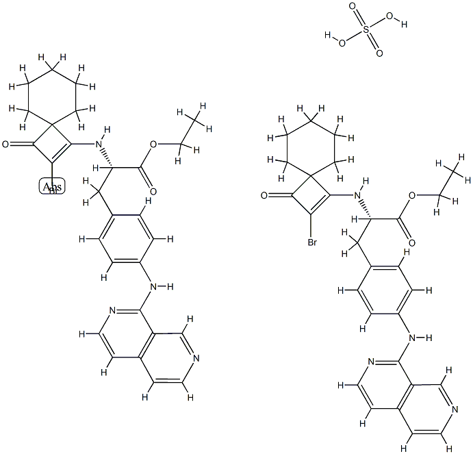 (S)-3-(4 - ((2,7-萘啶-1-基)氨基)苯基)-2 - ((2-溴-3-氧代螺〔3.5,1214261-78-5,结构式