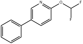 2-(difluoroMethoxy)-5-phenylpyridine Struktur