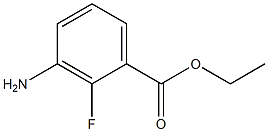 3-氨基-2-氟苯甲酸乙酯 结构式