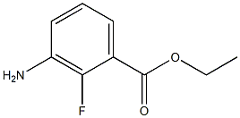 Ethyl 3-aMino-2-fluorobenzoate 化学構造式