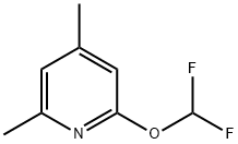 2-(difluoroMethoxy)-4,6-diMethylpyridine Struktur