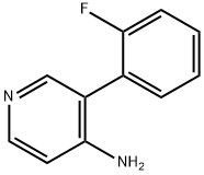 3-(2-氟苯基)吡啶-4-胺 结构式