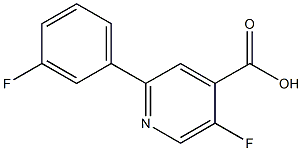 3-Fluoro-6-(3-fluorophenyl)picolinic acid Structure