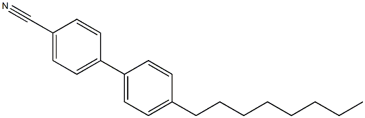 4-辛基-4'-氰基联苯 结构式