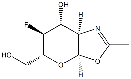 2-methyl-(3,6-di-O-acetyl-1,2,4-trideoxy-4-fluoroglucopyrano)-(2,1-d)-2-oxazoline,121496-67-1,结构式