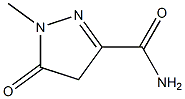 1H-Pyrazole-3-carboxamide,4,5-dihydro-1-methyl-5-oxo-(9CI),121507-22-0,结构式