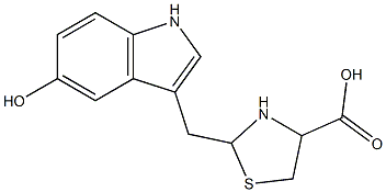 2-(3'-(5'-hydroxyindolyl)methyl)-1,3-thiazolidine-4-carboxylic acid,121514-30-5,结构式