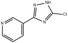3-(3-氯-1H-1,2,4-三唑-5-基)吡啶 结构式