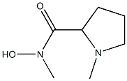 2-Pyrrolidinecarboxamide,N-hydroxy-N,1-dimethyl-(9CI) Structure