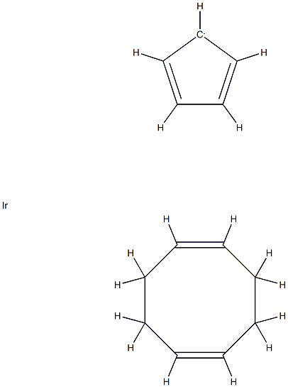 (1Z,5Z)-CYCLOOCTA-1,5-DIENE,CYCLOPENTA-1,3-DIENE,IRIDIUM, 12154-82-4, 结构式