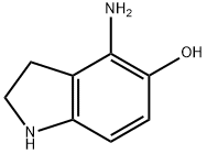 1H-Indol-5-ol,4-amino-2,3-dihydro-(9CI) Struktur