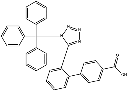 5-[4’-Carboxy-(1,1’-biphenyl)-2-yl]-1-triphenylmethyltetrazole Structure