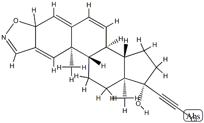21-chloro-6-dehydrodanazol 结构式