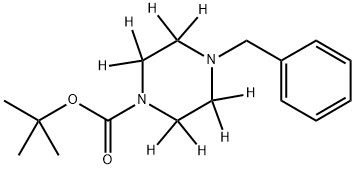 4-Benzylpiperazine-1-carboxylic Acid-d8 tert-Butyl Ester, 1216387-74-4, 结构式
