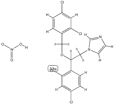 MICONAZOLE-D5 NITRATE (MAJOR),1216653-51-8,结构式