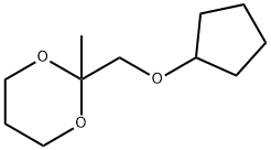 1,3-Dioxane,2-[(cyclopentyloxy)methyl]-2-methyl-(9CI) Structure