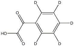 フェニルグリオキシル酸-D5 化学構造式