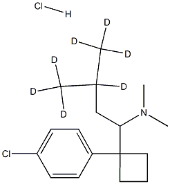 SibutraMine-d7 Hydrochloride 化学構造式