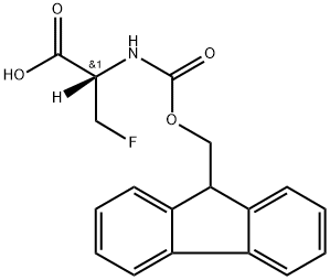 3-Fluoro-L-alanine-2-d1,  N-Fmoc 结构式