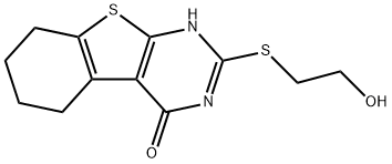 2-(2-羟乙基磺胺基)-5,6,7,8-四氢-3H-[1]苯并硫代[2,3-D]嘧啶-4-酮,121746-06-3,结构式