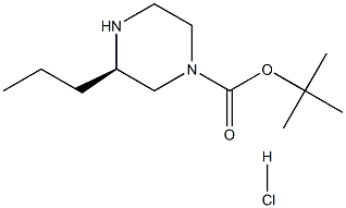 (R)-4-N-BOC-2-PROPYLPIPERAZINE-HCl,1217468-71-7,结构式