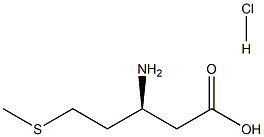 (S)-3-氨基-5-(甲硫基)戊酸盐酸盐 结构式