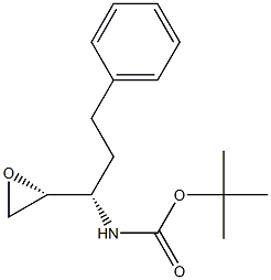 threo-N-(Tert-Butoxy)Carbonyl L-homophenylalanine epoxide Structure